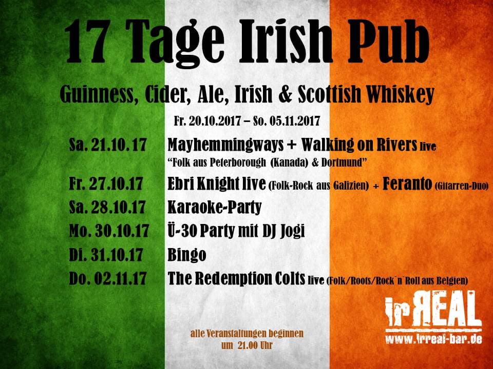 17 Tage Irish Pub